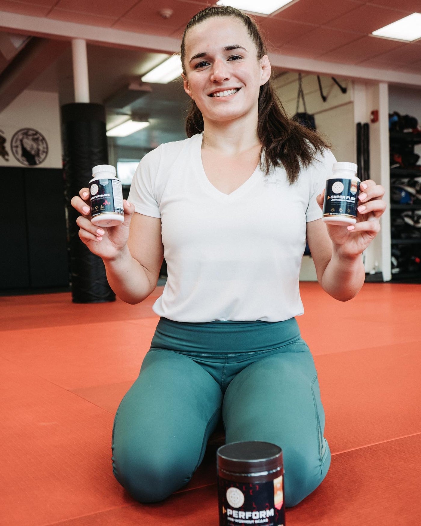 Erin Blanchfield UFC MMA, Ball Raw Performance, best protein supplements for athletes! Protein, Collagen Peptides, creatine, Performance multivitamins, & more!